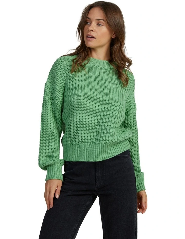 Coming Home Long Sleeve Jumper in Zephyr Green image 1