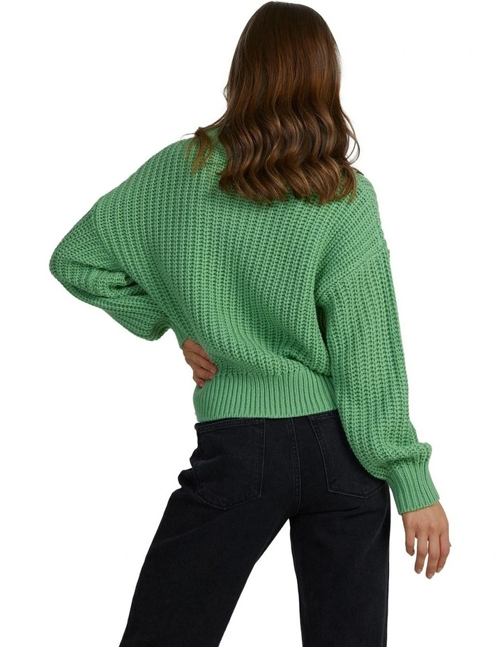 Coming Home Long Sleeve Jumper in Zephyr Green image 2