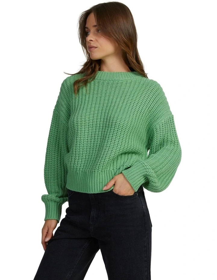 Coming Home Long Sleeve Jumper in Zephyr Green image 3