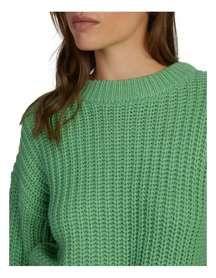 Coming Home Long Sleeve Jumper in Zephyr Green image 4