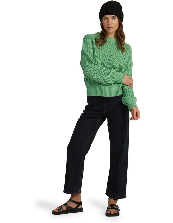 Coming Home Long Sleeve Jumper in Zephyr Green image 5