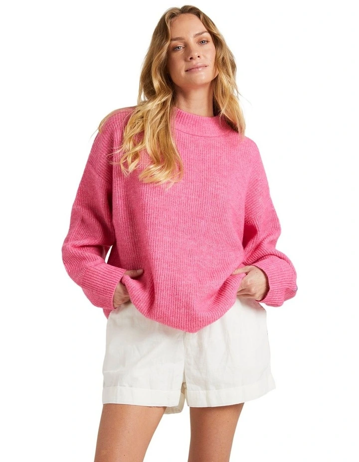 Dume Sweater in Shocking Pink image 1