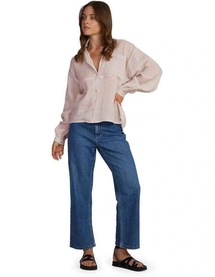 Chasing Sun Days Long Sleeve Shirt in Porcini Manovich image 5