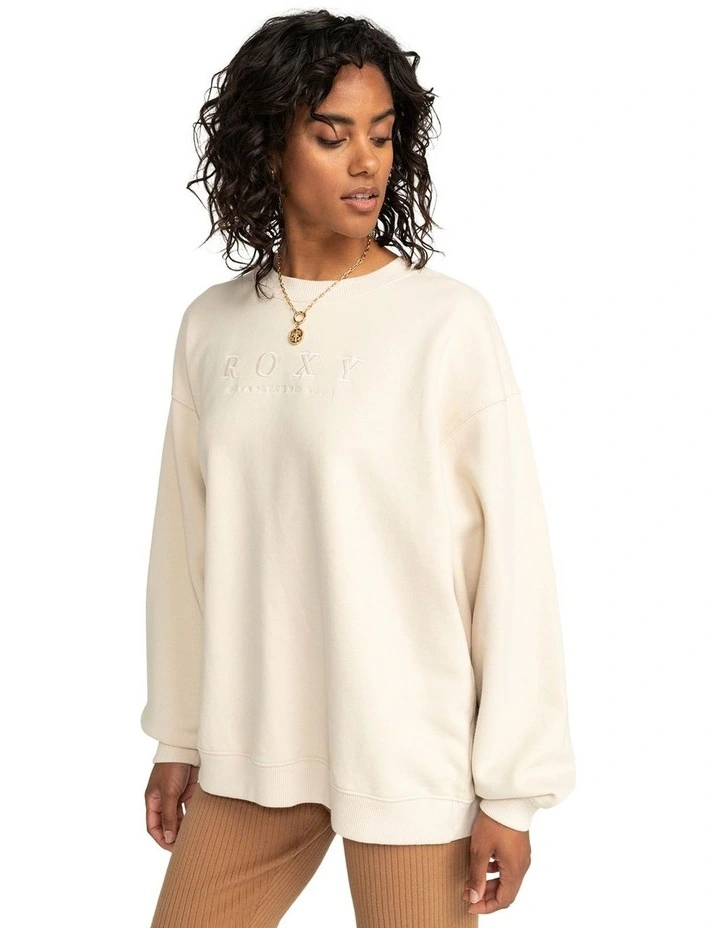 In Morning Sunrise Crew Neck Sweatshirt in Brazilian Sand image 3