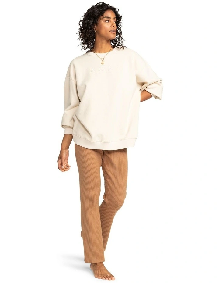 In Morning Sunrise Crew Neck Sweatshirt in Brazilian Sand image 5