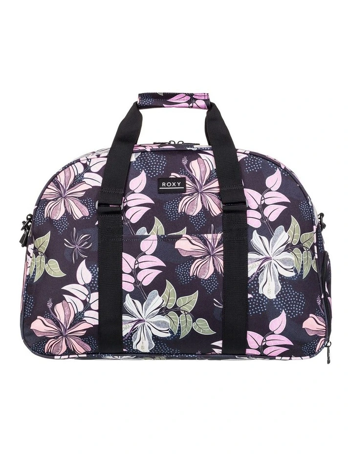 Feel Happy Medium Duffle Bag in Black image 1