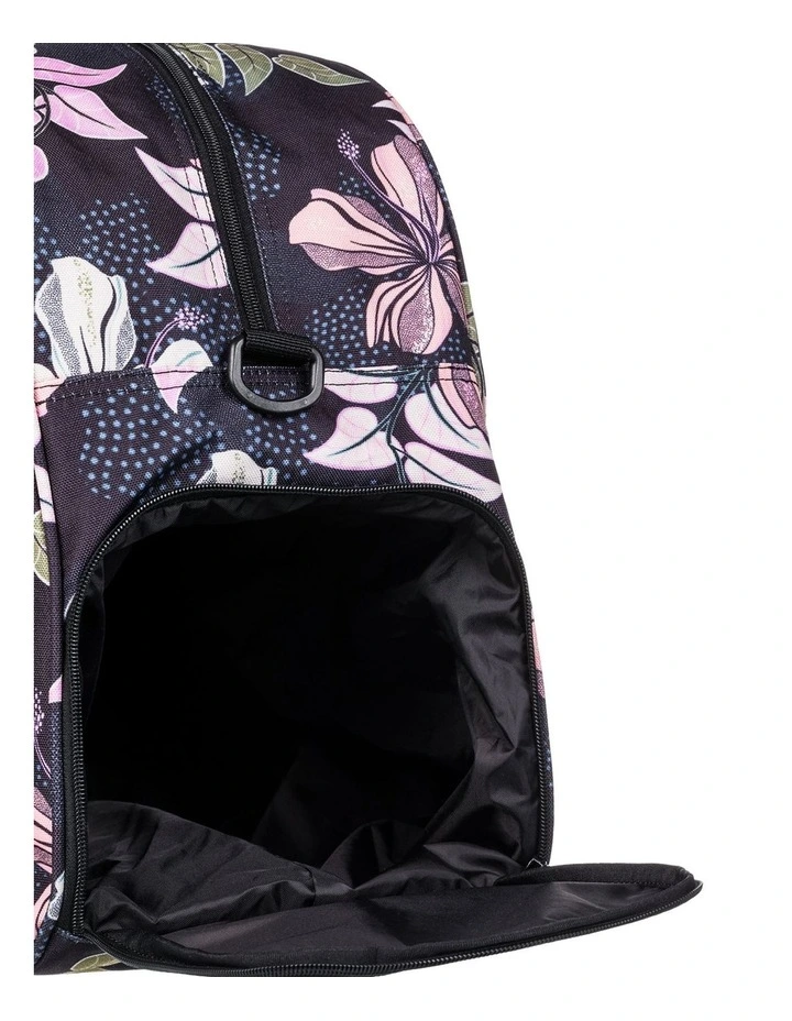 Feel Happy Medium Duffle Bag in Black image 4