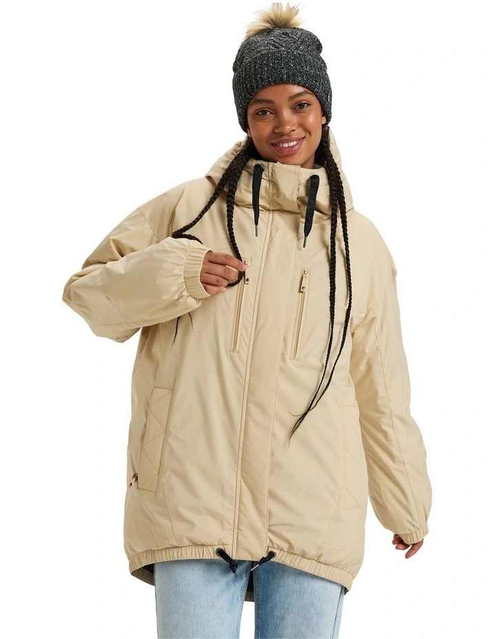 Lofty Cloud Insulated Jacket in Beige image 1