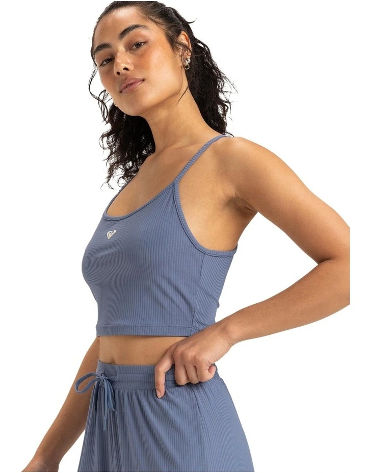 Rise & Vibe Sports Vest Top Blue image 3