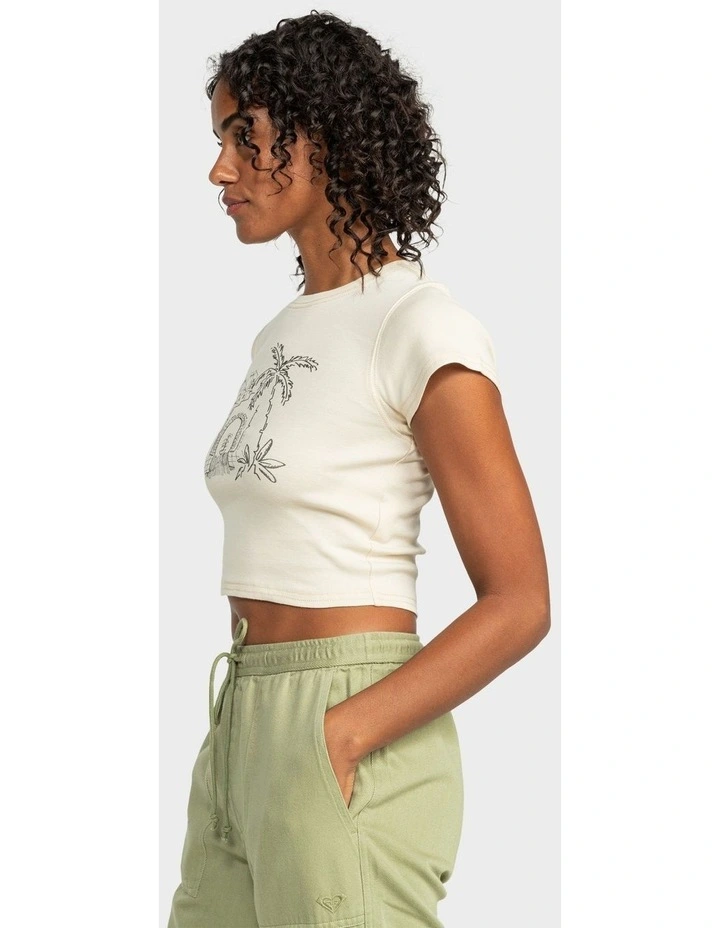 All Day Short Sleeves T-shirt Beige image 3