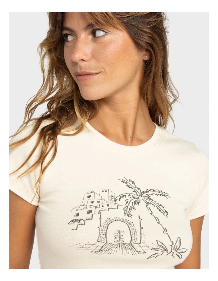 All Day Short Sleeves T-shirt Beige image 4