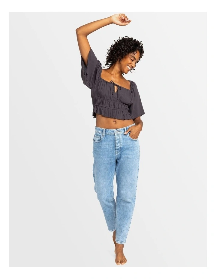 Dawn Winds Crop Top in Black image 5