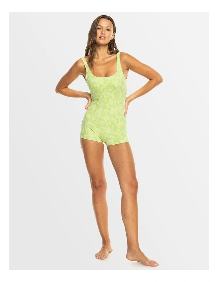 Solaria Boyleg One Piece Swimsuit in Green image 4