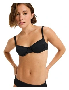 Rib Love The New Muse Full Coverage Bikini Top in Black