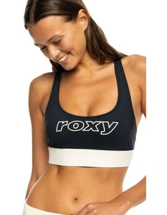 Active Full Coverage Bikini Top Black