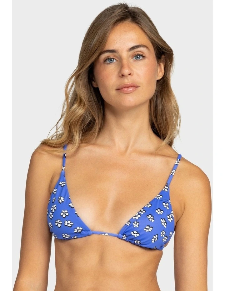 Dancing Dots Skimpy Coverage Bikini Top in Blue image 1