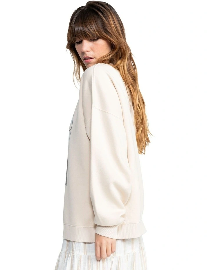 Lineup Oversized Sweatshirt in Parchment image 3