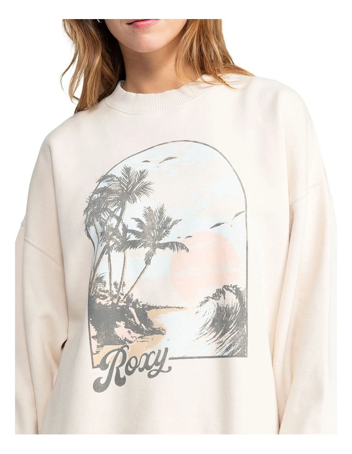 Lineup Oversized Sweatshirt in Parchment image 4