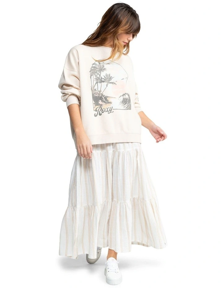 Lineup Oversized Sweatshirt in Parchment image 5