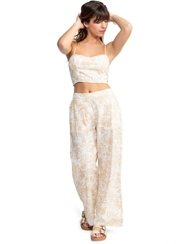 Midnight Avenue Slub Pants in Tan image 5