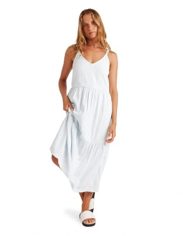 Waiting Line Dress in White