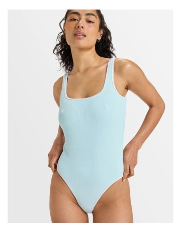 Beloved Rib One Piece in Blue