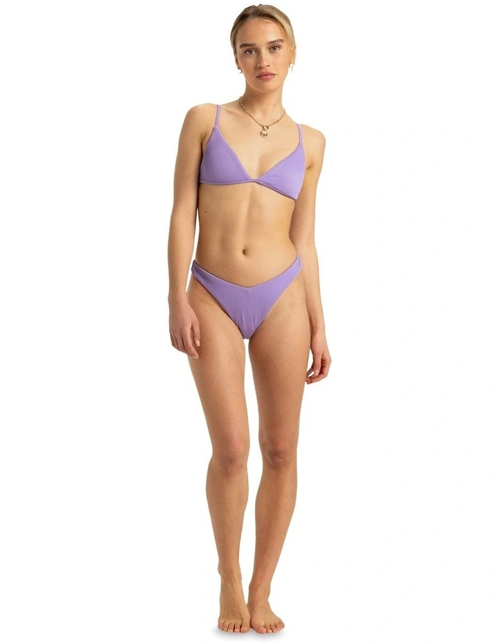 Rib Love The Quiver Tri Bikini Top in Purple image 4
