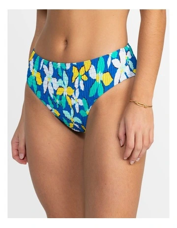 Sunny Days Floral Bikini Bottom in Blue