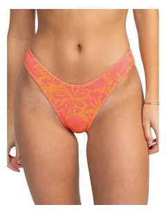 Suntrip High Leg Cheeky Bikini Bottom in Pink