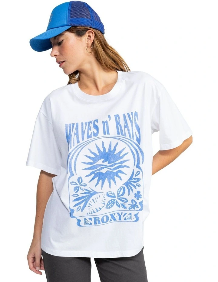 Moonrise Sea T-shirt in White image 1