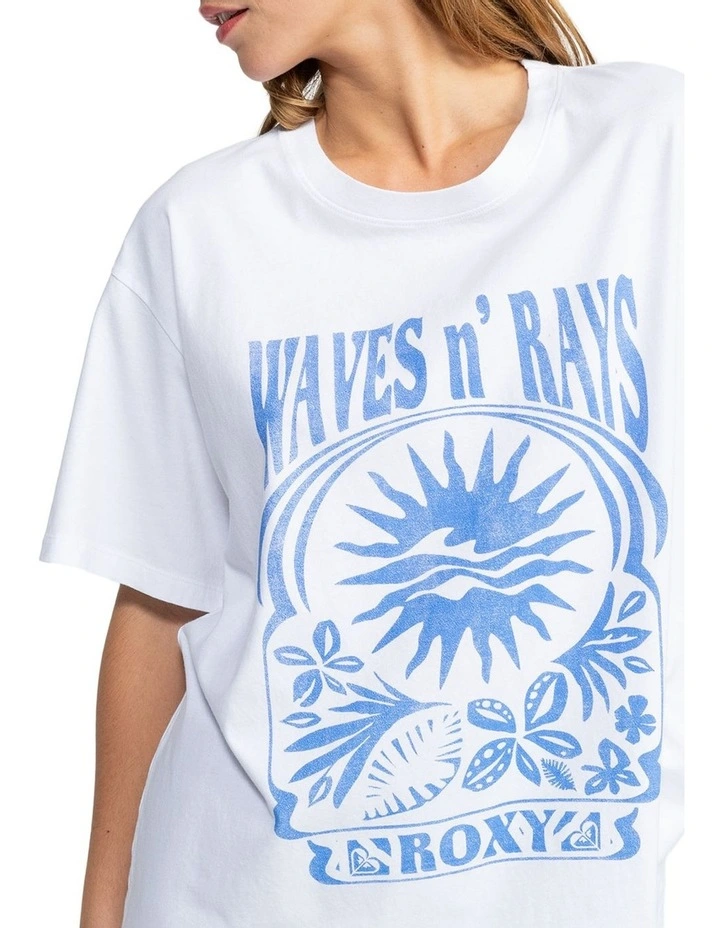 Moonrise Sea T-shirt in White image 4