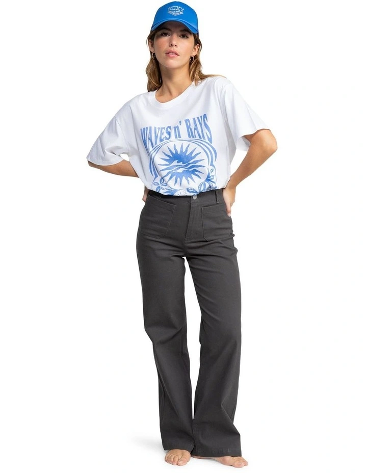 Moonrise Sea T-shirt in White image 5