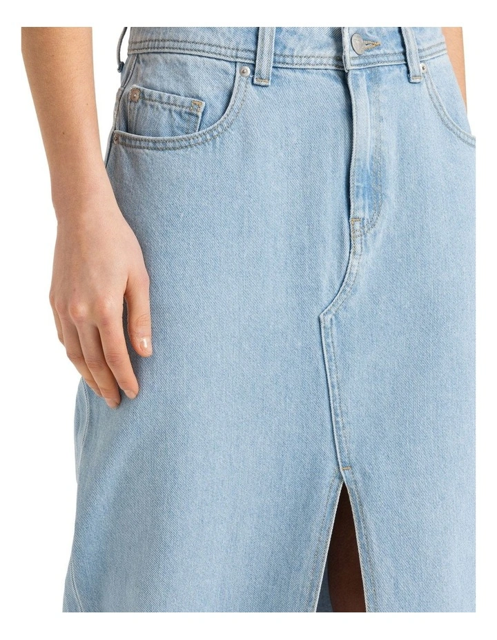 Sun Winds Denim Skirts in Light Blue image 4