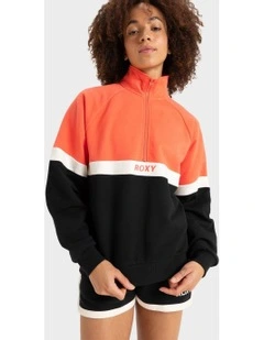 Essential Energy Relax Halfzip Fleece Top in Emberglow