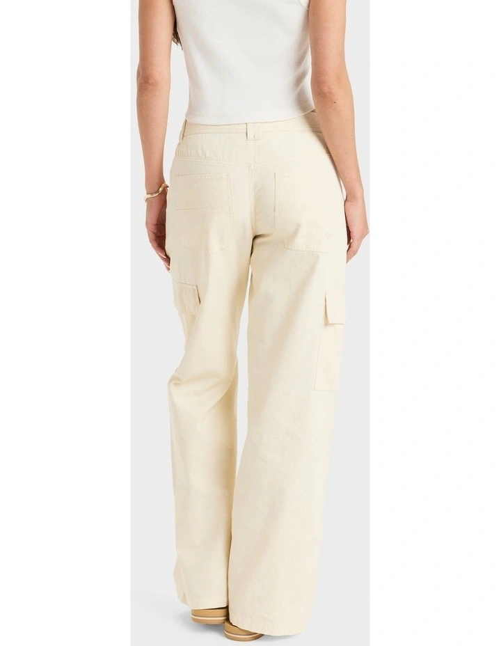 Left Again Cargo Pant in Beige image 2