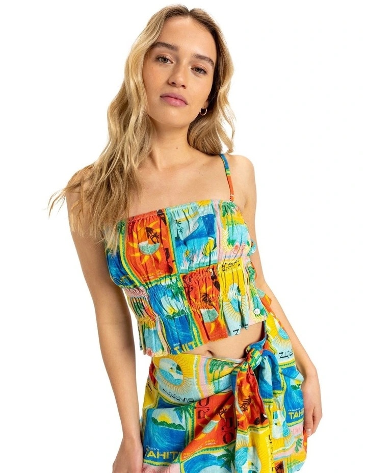 Palmy Daze Top in Atlas Print image 1