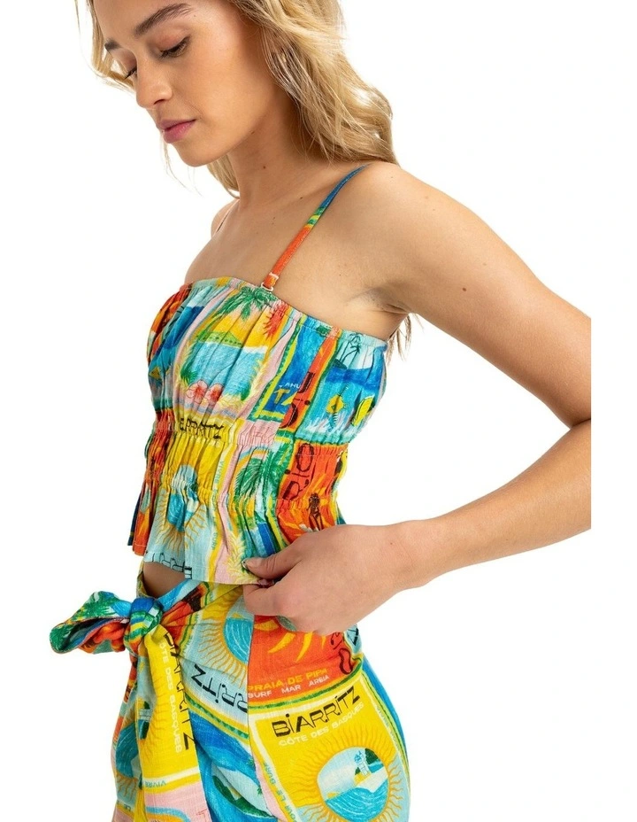 Palmy Daze Top in Atlas Print image 3