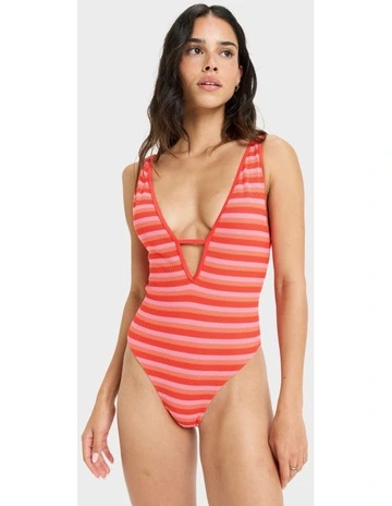 Jasmin One Piece Swimsuit in Poppy Red