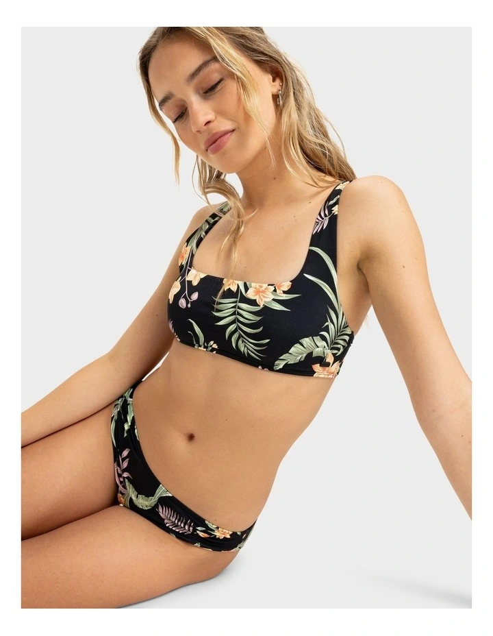 Pt Beach Classics Bikini Top in Anthracite Island Escape image 4