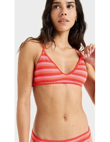 Jasmin Bikini Top in Poppy Red