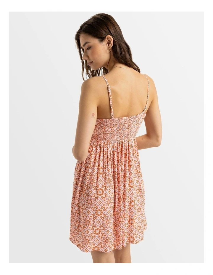 Evening Glow Front Twist Mini Dress in White image 2