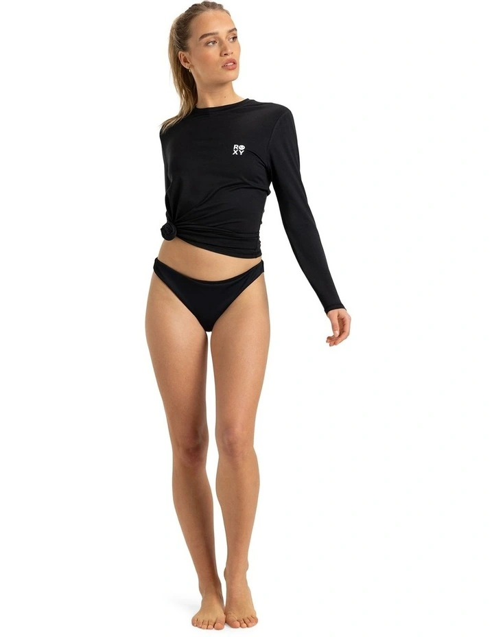 Happy Waves Long Sleeve Rash Shirt in Black image 4