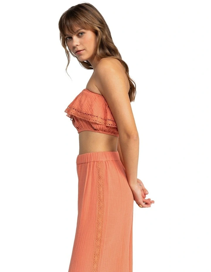 Womens Golden Tropic Halter Top Pink image 3