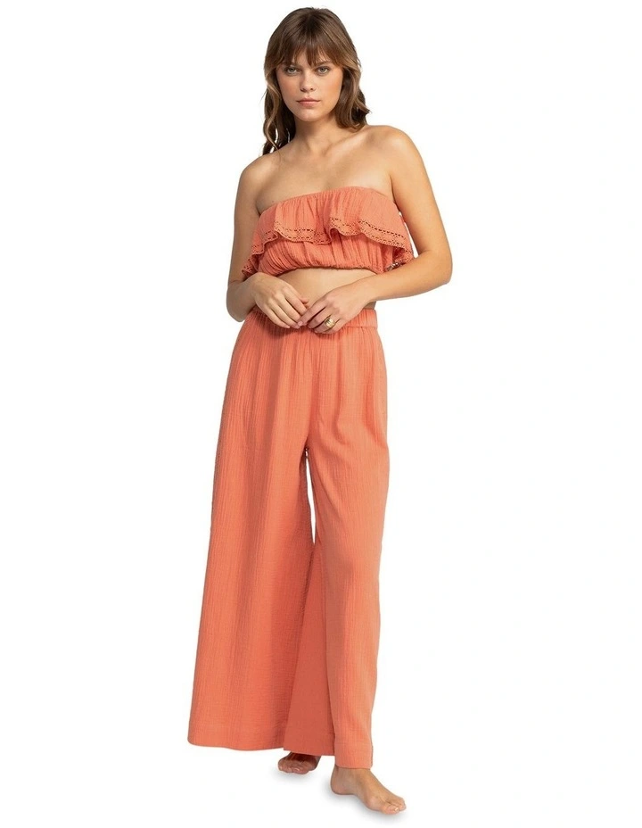 Womens Golden Tropic Halter Top Pink image 5