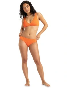 Rib Love Bikini Top in Orange