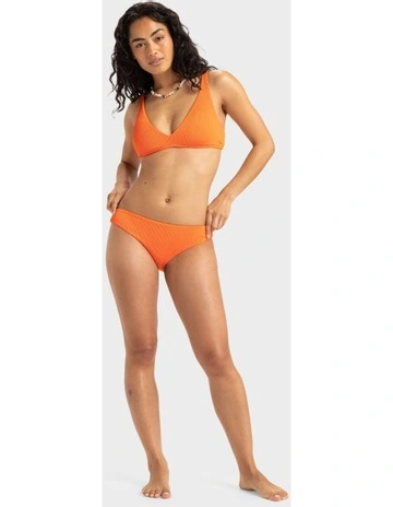 Rib Love Bikini Top in Orange