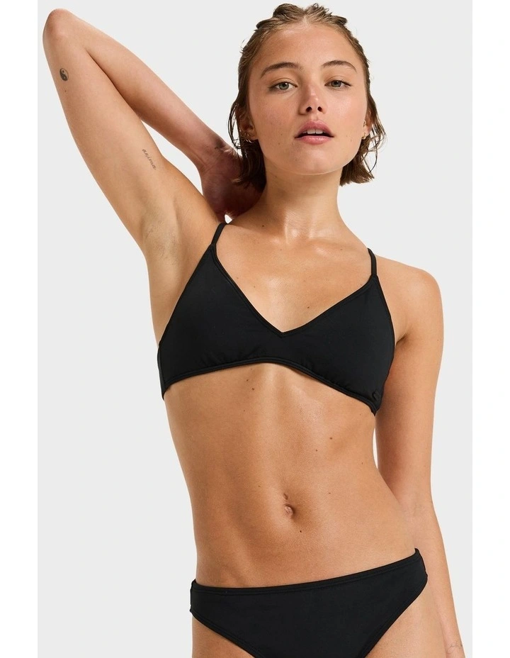 Beach Classics Bikini Top in Black image 1