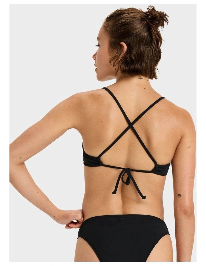 Beach Classics Bikini Top in Black image 2