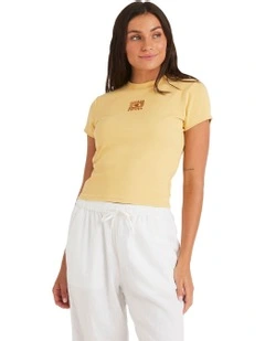Oasis Baby Rib T-shirt in Yellow