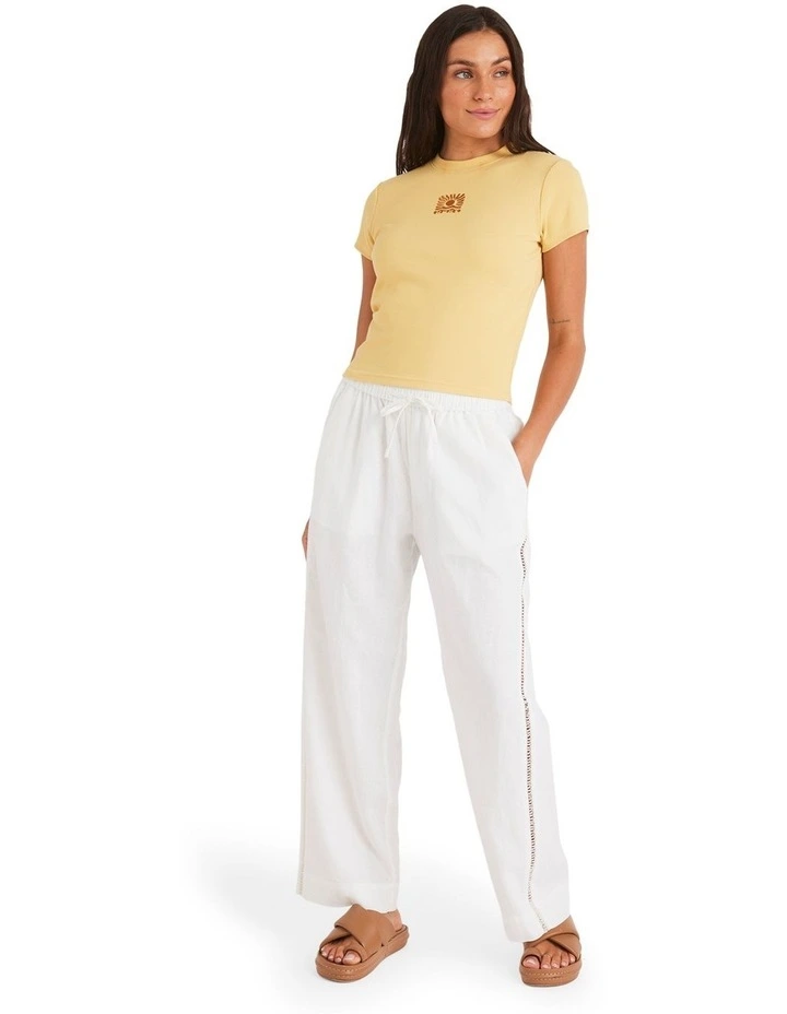 Oasis Baby Rib T-shirt in Yellow image 5